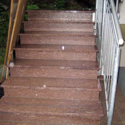 Porphyr Red Master Treppe